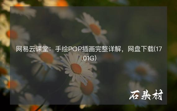 网易云课堂：手绘POP插画完整详解，网盘下载(17.01G)