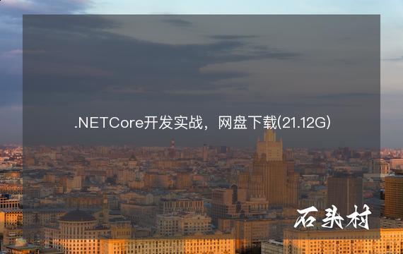 .NETCore开发实战，网盘下载(21.12G)