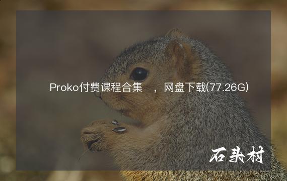 ​Proko付费课程合集​，网盘下载(77.26G)