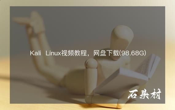 Kali  Linux视频教程，网盘下载(98.68G)