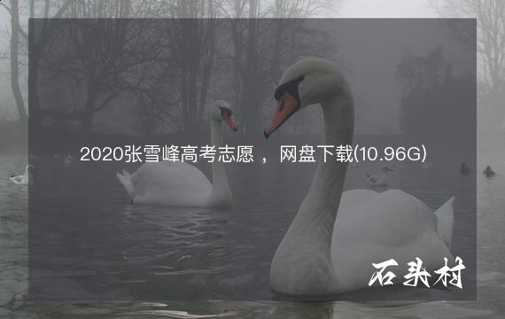 2020张雪峰高考志愿 ，网盘下载(10.96G)
