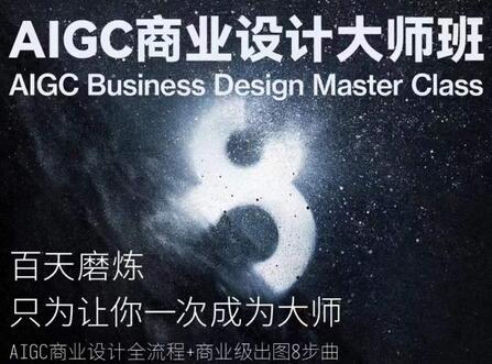 AIGC商业设计大师班，商业设计全流程